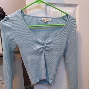 LA hearts cropped sweater